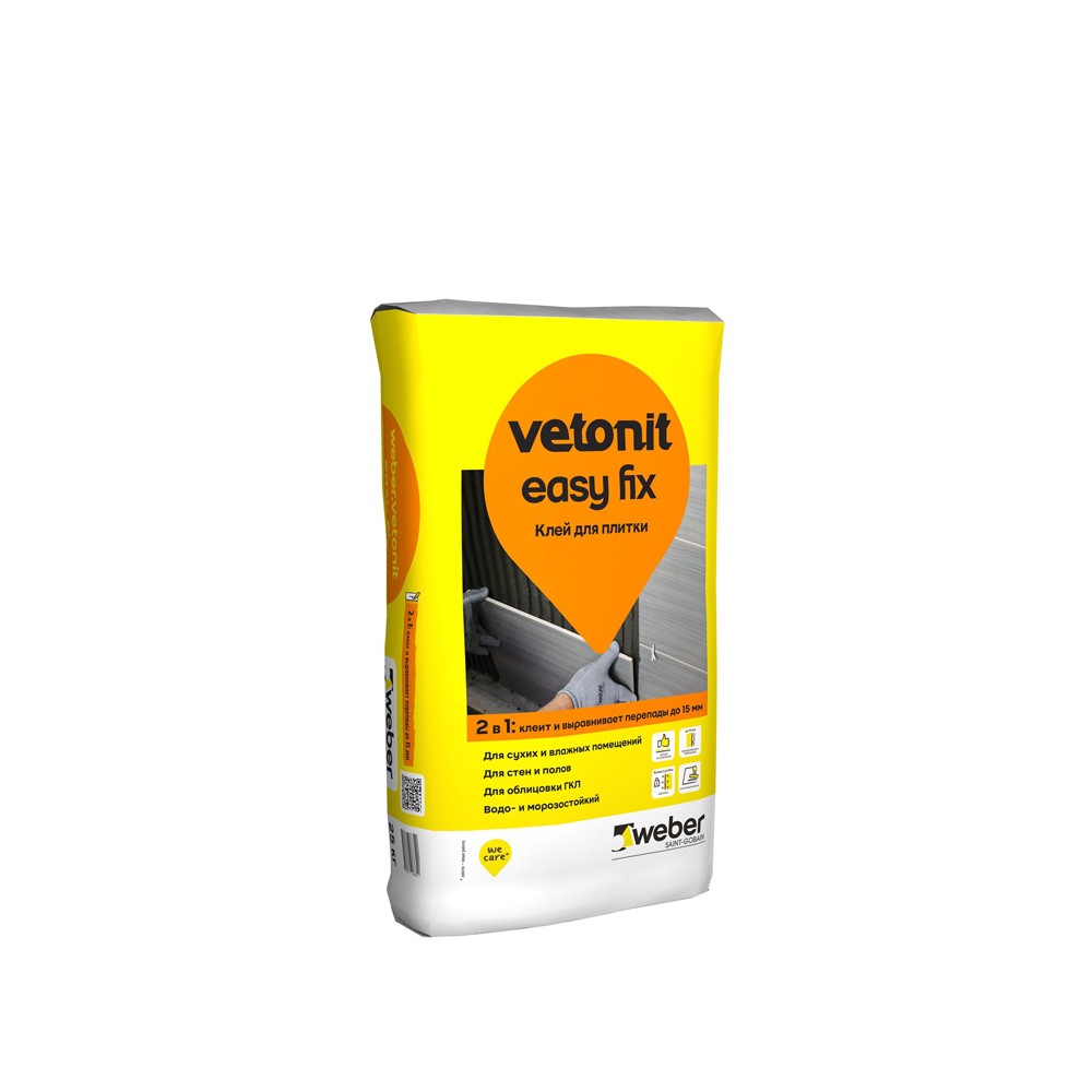 Weber.vetonit Easy Fix 25კგ — წებოცემენტი